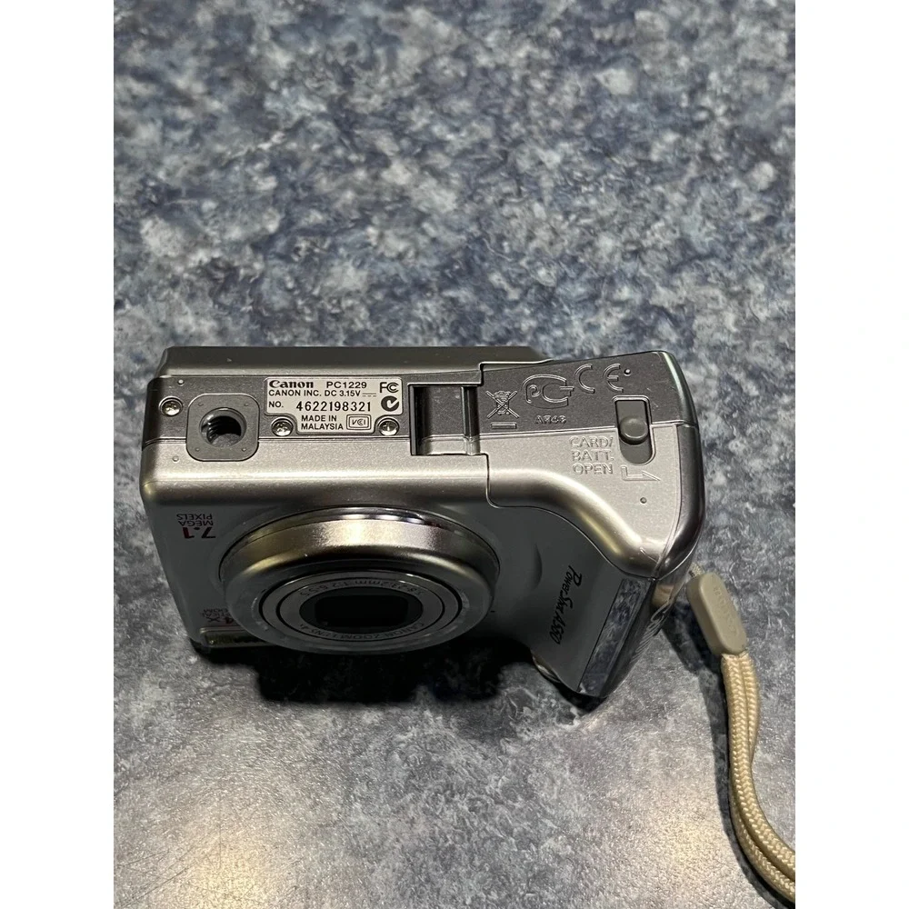 Canon PowerShot A560 7.1MP Digital Camera Silver 4x Optical Zoom PC1229